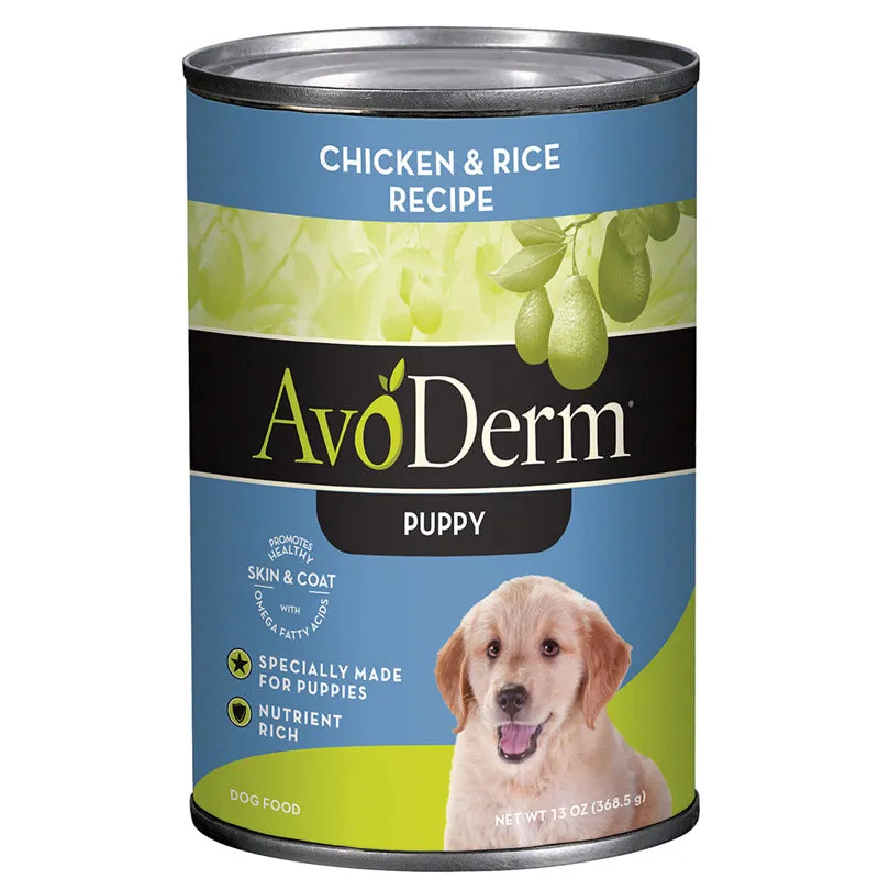 AvoDerm Chicken and Rice Puppy Formula Canned Food