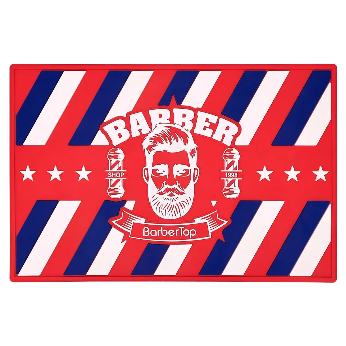 Barbershop Clippers Mat Non-Slip Limit Combs Counter Mat Hairdressing Flexible No Magnetic Force Pad Grooming Storage Tools