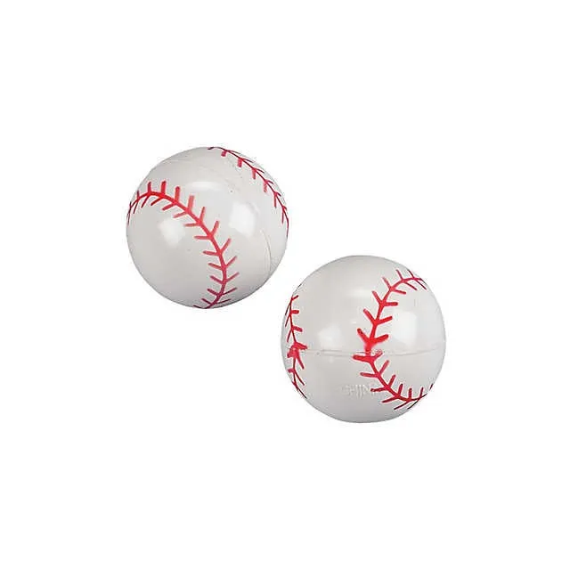 Baseball Bouncy Balls 1 3/8" | 12ct