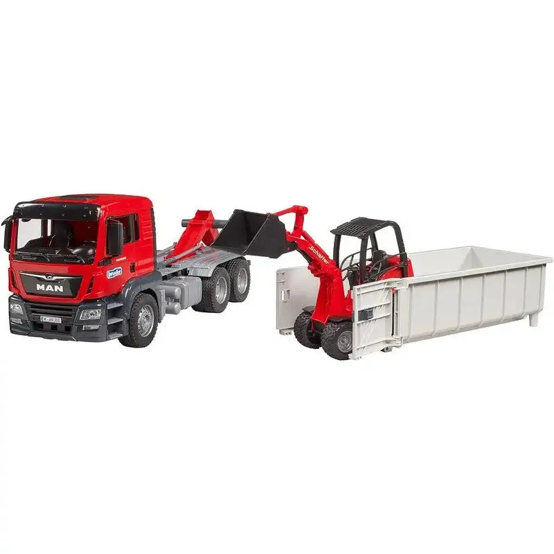 Bruder Man TGS Truck With Roll Off Shaffer 2630