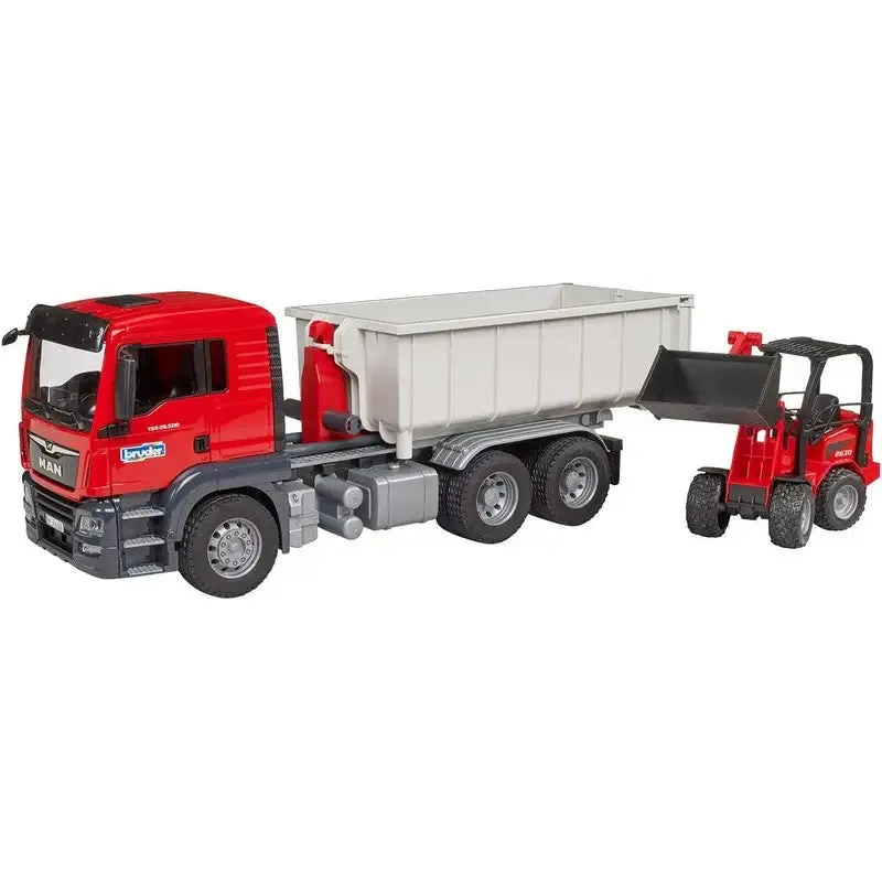 Bruder Man TGS Truck With Roll Off Shaffer 2630