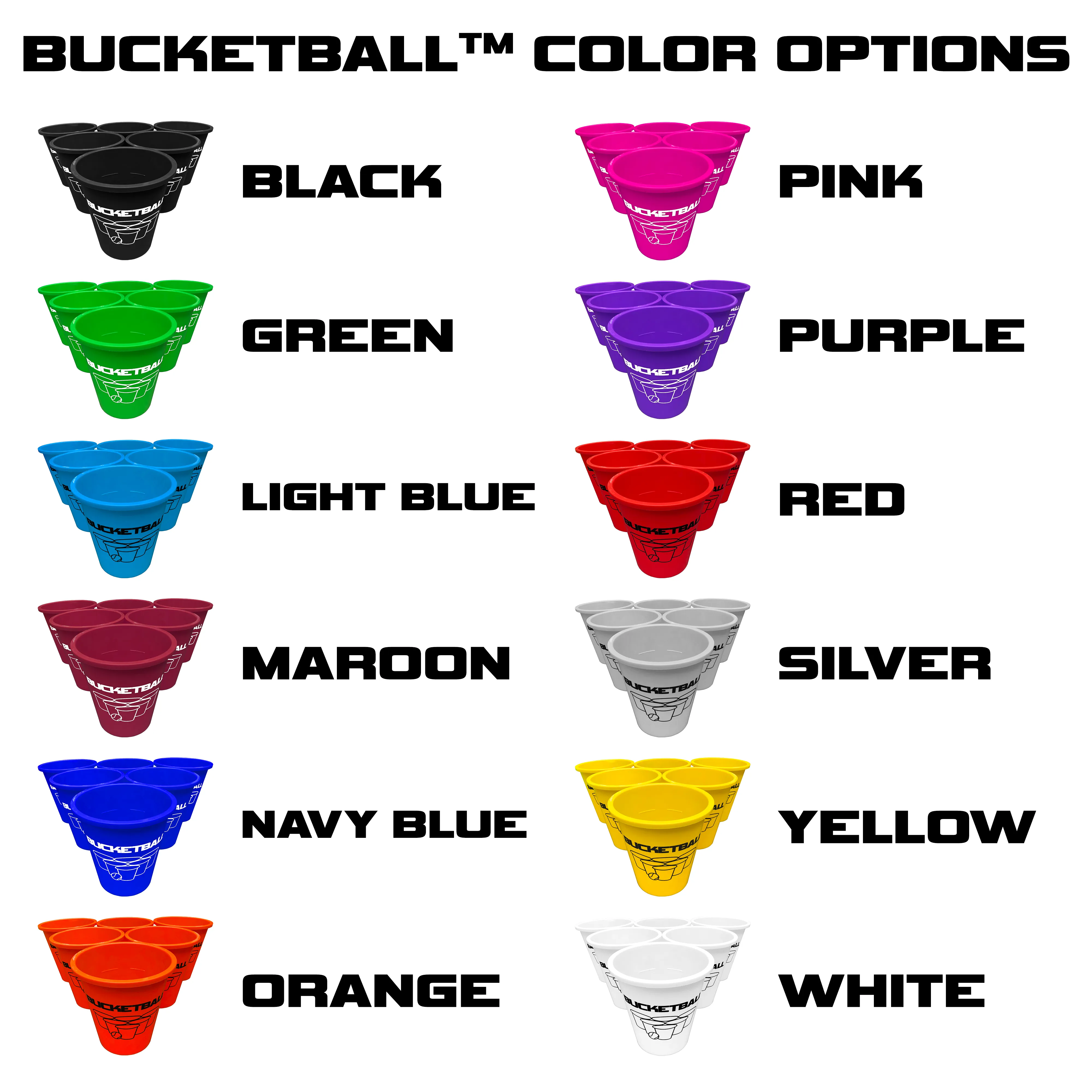 BucketBall - Team Color Edition - Combo Pack (Green/Pink)