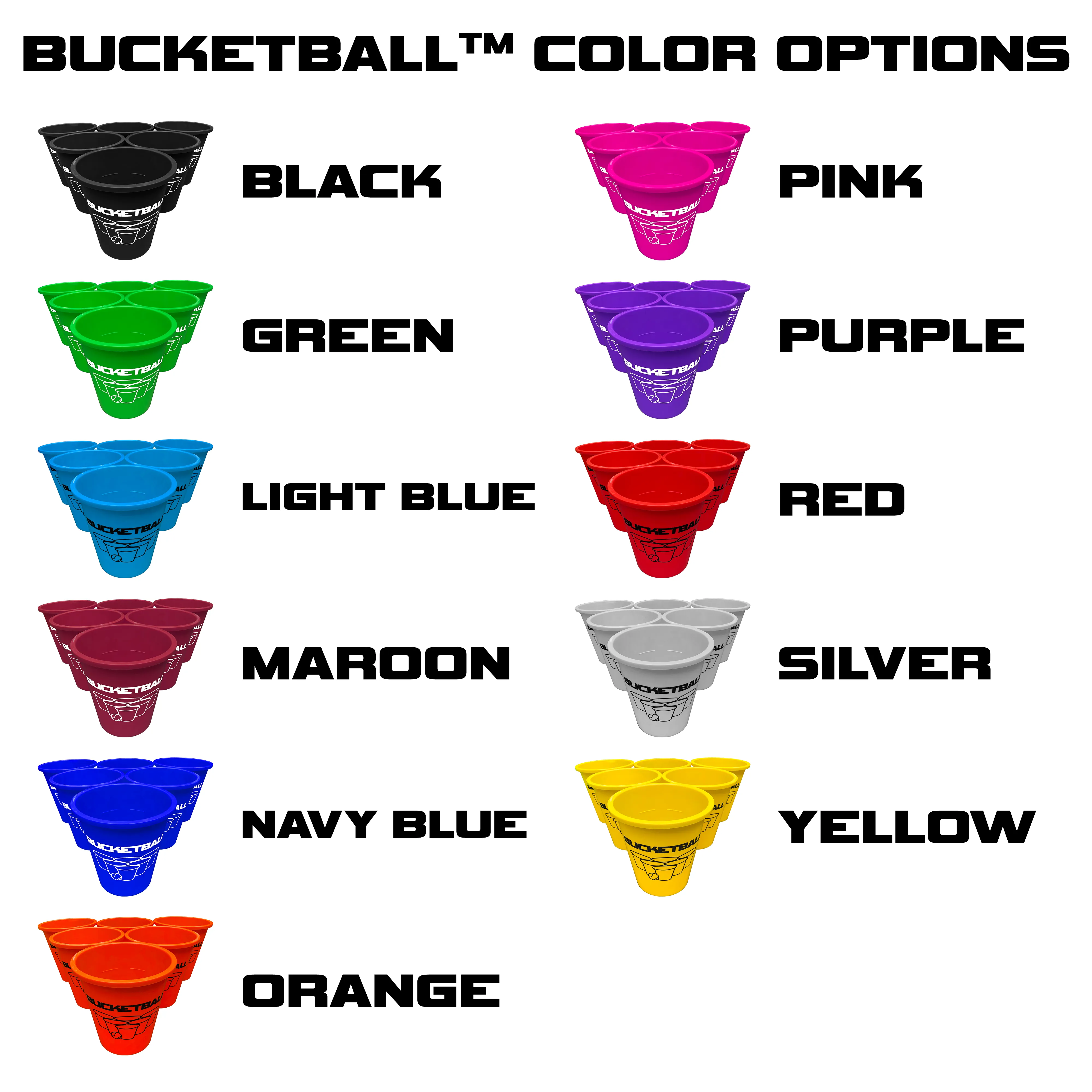 BucketBall - Team Color Edition - Party Pack (Green/Orange)