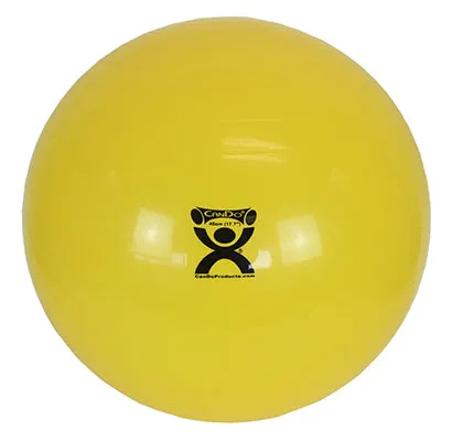 CanDo Inflatable Exercise Ball - Yellow - 18" (45 cm), Retail Box