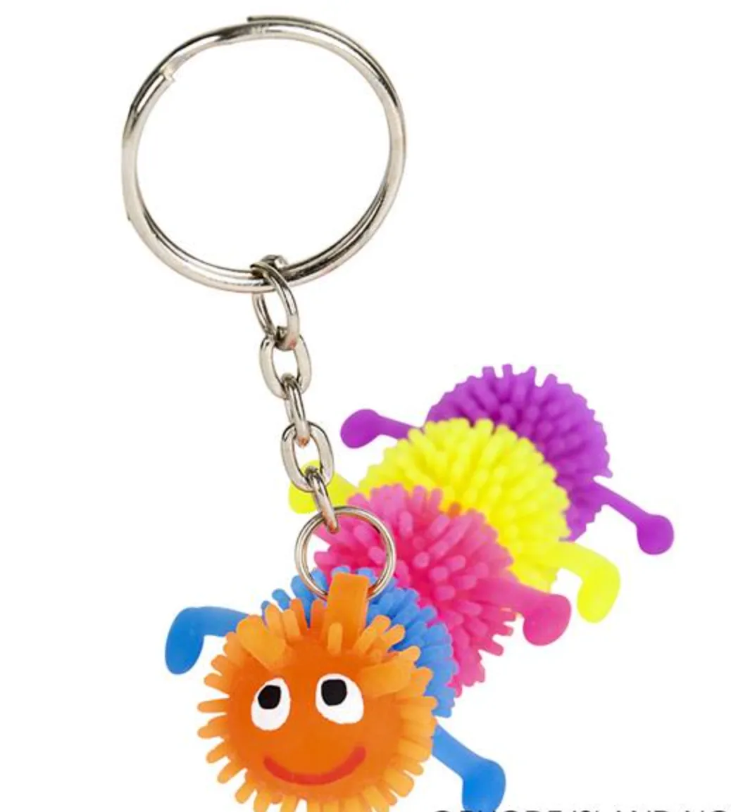 Caterpillar Puffer Keychain (12/unit), #75465 (Y-2)