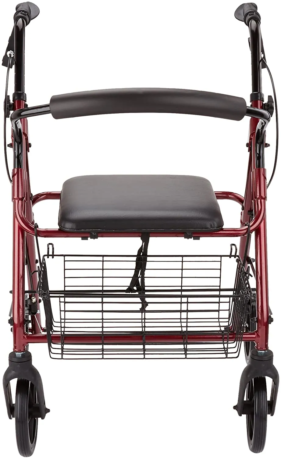 Days Four-Wheeled Rollator/Walker - Ruby Red or Silver