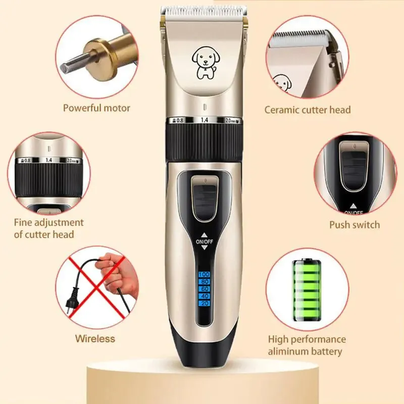 Dog Grooming - Hair Clippers Trimmer Set