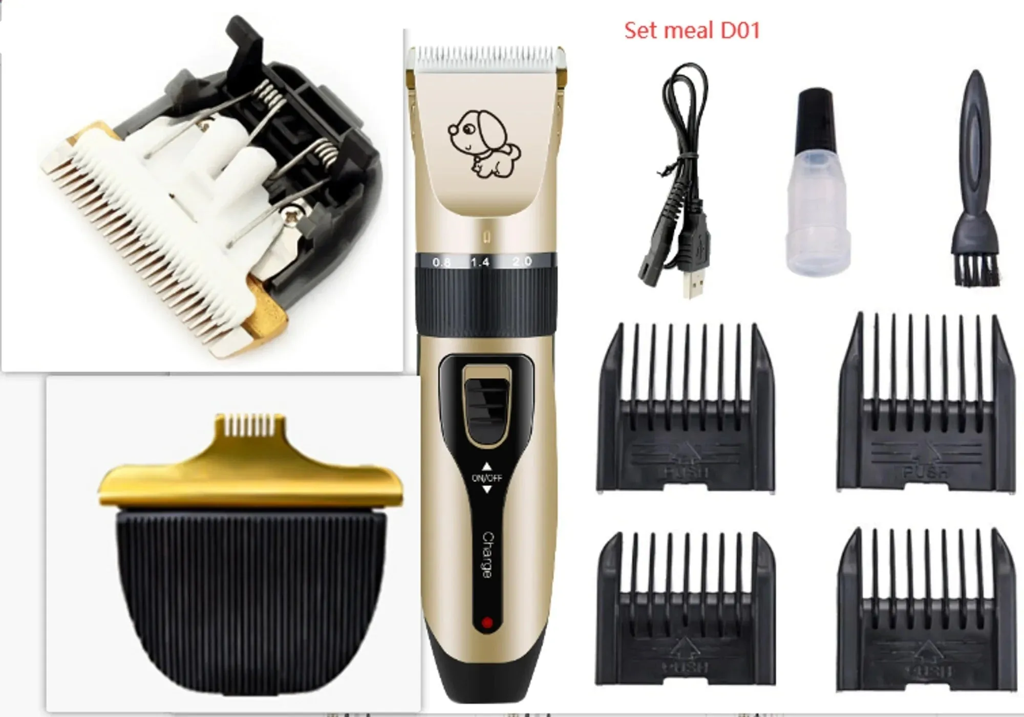 Dog Grooming - Hair Clippers Trimmer Set