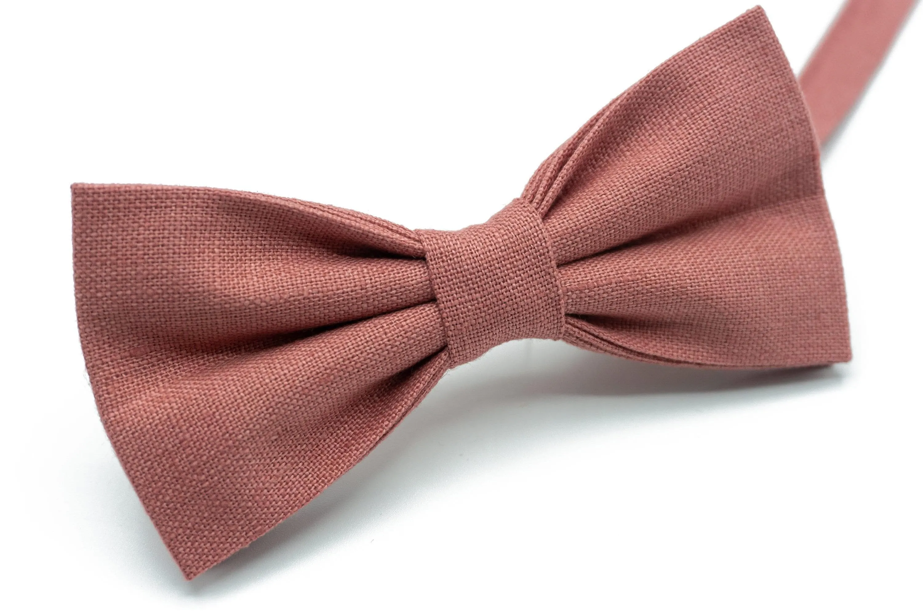 Dusty Rose Groomsmen Bow Ties & Suspenders for your Wedding