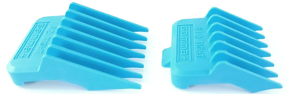 Gamma  Dub Magnetic Tight Clipper Guards - Cyan Blue (4 Pack) (GPTGB)