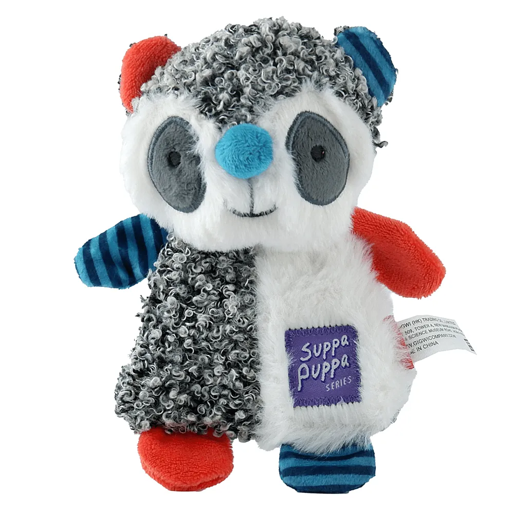 GiGwi Suppa Puppa Racoon Squeaker & Crinkle inside Toy for Dogs