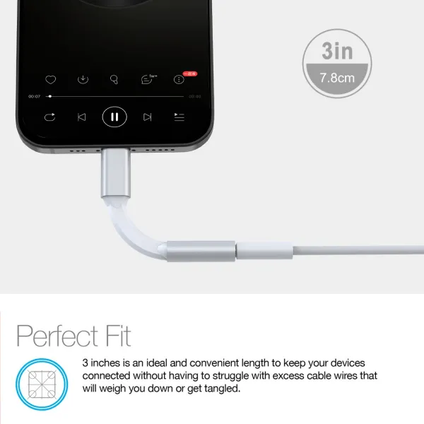 MFi Lightning Connector to 3.5mm Audio Adapter