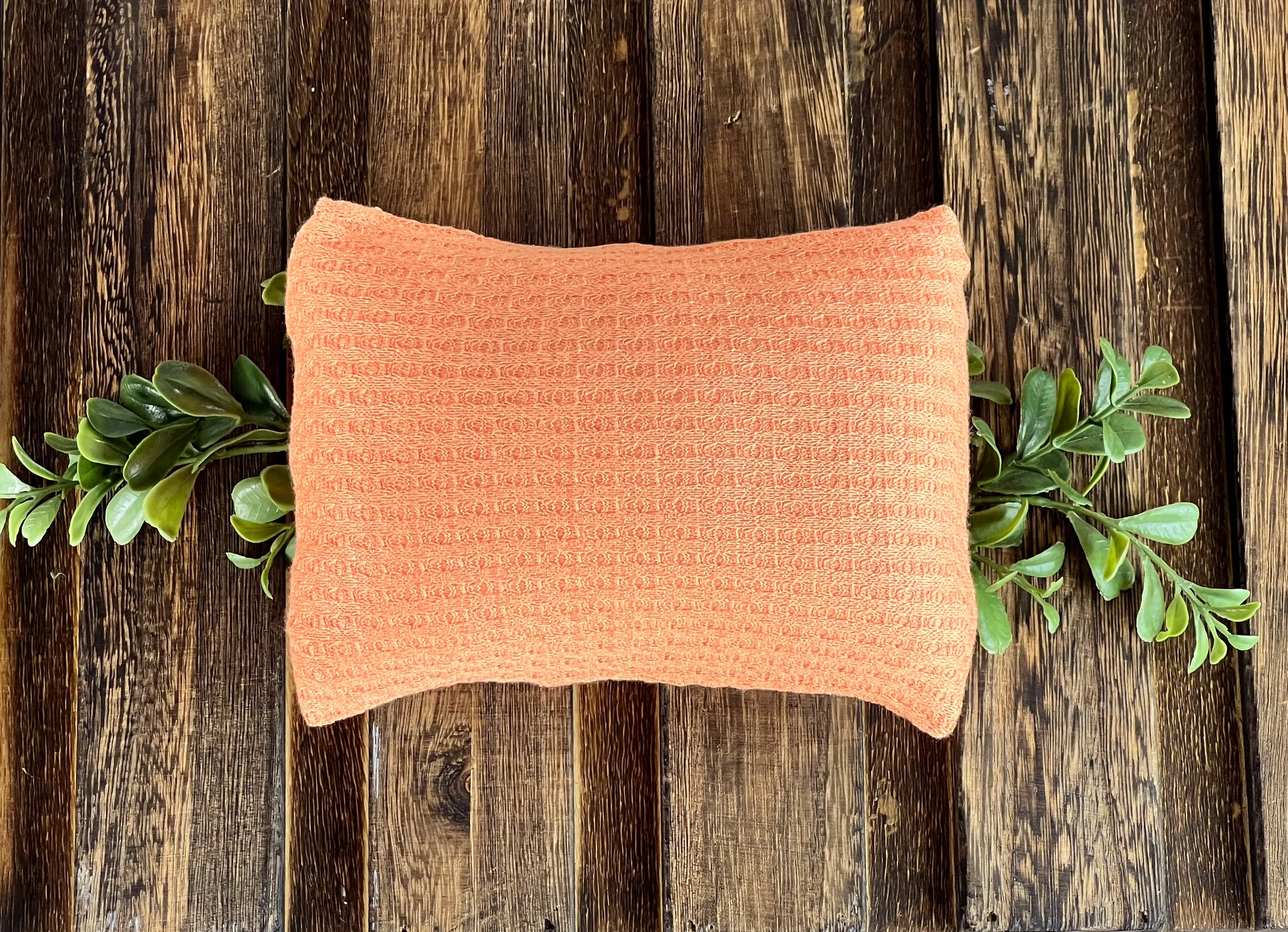 Mini Pillow with Cover - Perforated - Tangerine