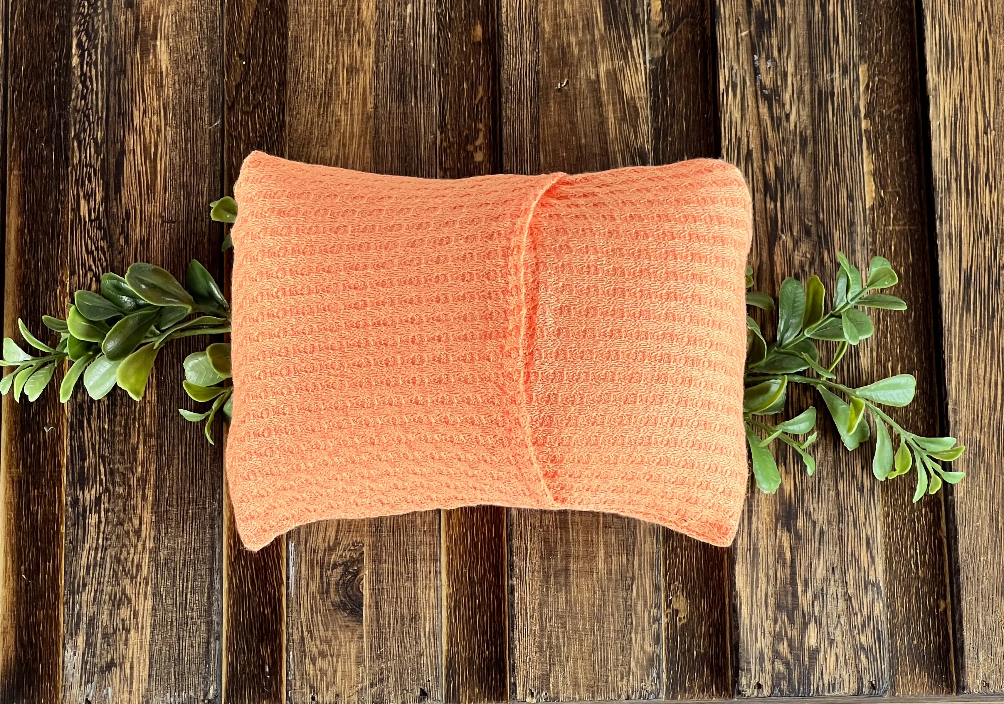 Mini Pillow with Cover - Perforated - Tangerine