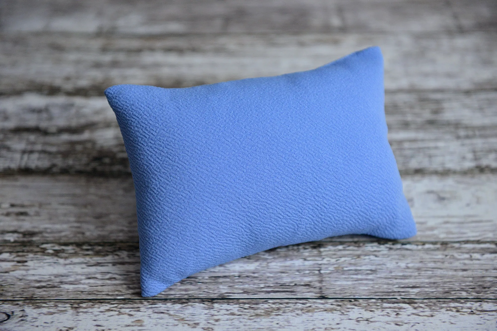 Mini Pillow with Cover - Textured - Light Indigo