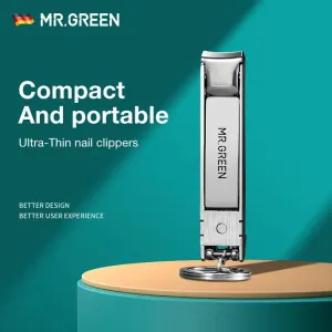 MR.GREEN Stainless Steel Nail Clippers: Precision Trimming Tools for Stylish On-The-Go Grooming