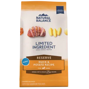 Natural Balance® Limited Ingredient Reserve Grain Free Duck & Potato Puppy Recipe Dry Dog Food