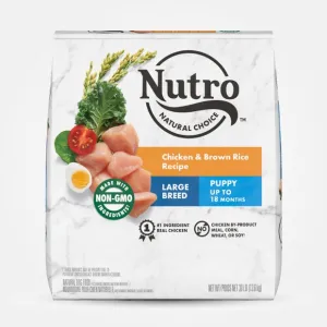 Nutro Large Breed Puppy Farm-Raised Chicken, Brown Rice & Sweet Potato Dry Dog Food