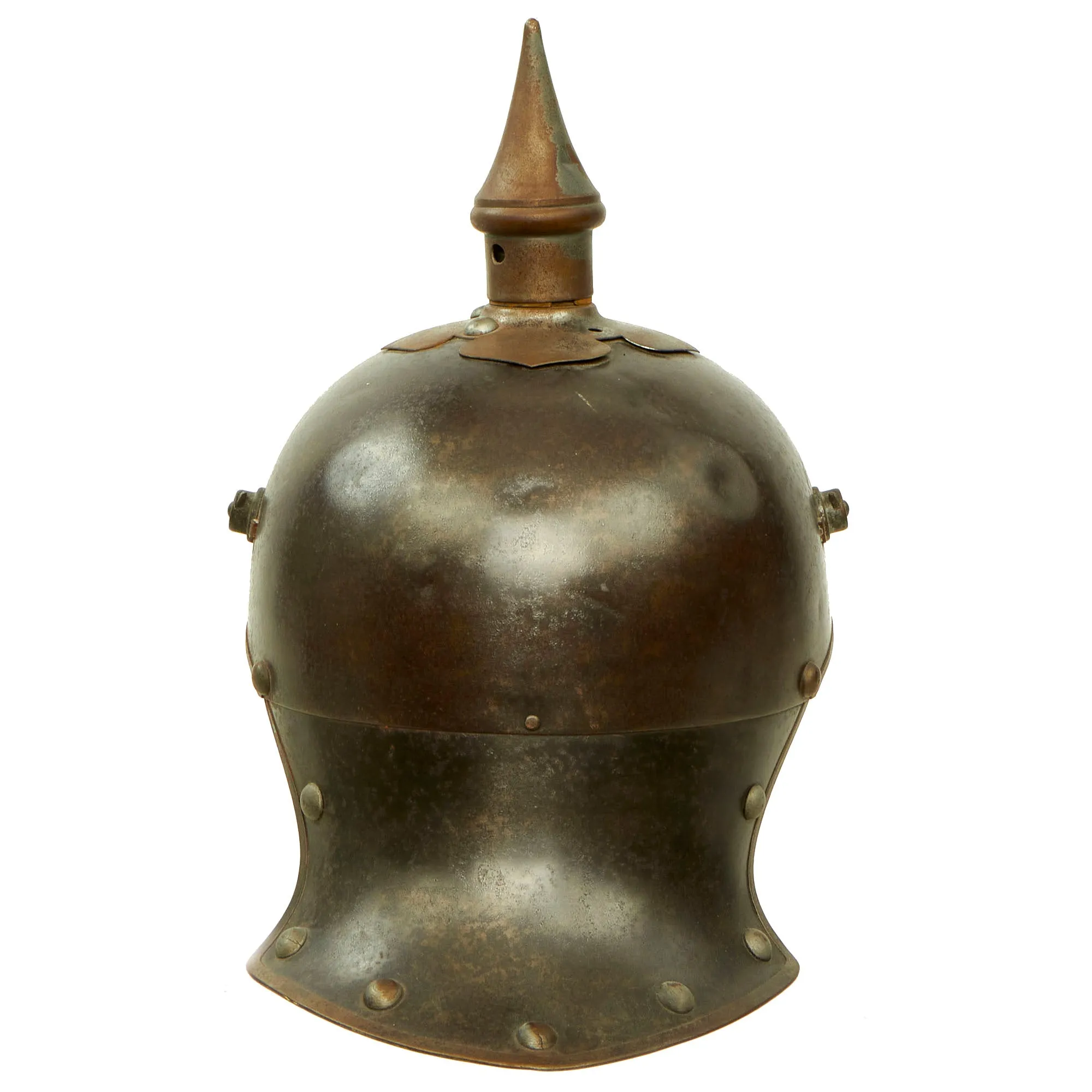 Original German WWI Prussian M1915 Jäger zu Pferde Lobster Tail Pickelhaube Helmet by C. E. Juncker - Dated 1916