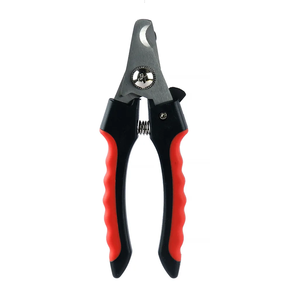 Pet Vogue Nail Clipper for Dogs and Cats (Black/Red)