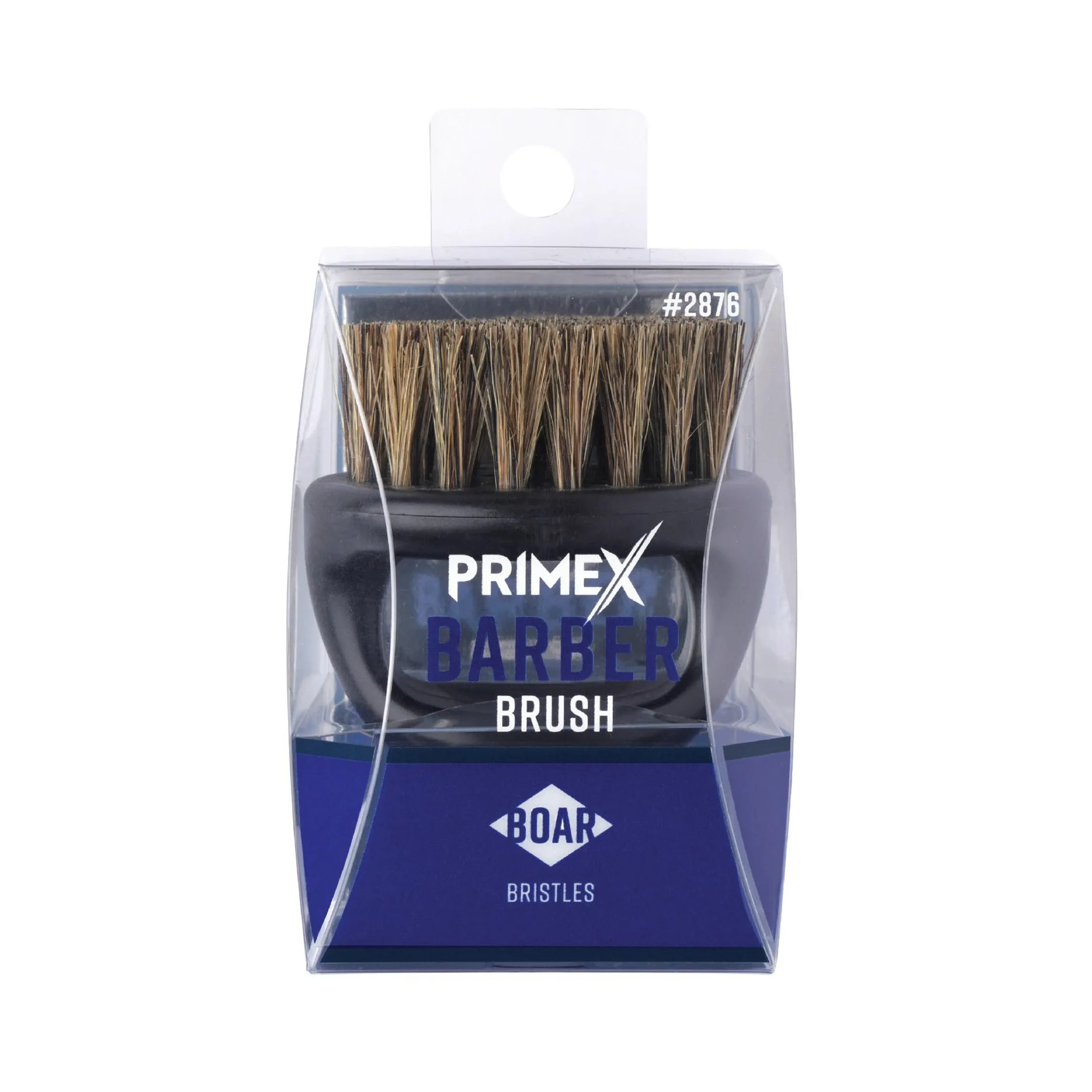 PrimeX Barber Knuckle Brush Black Boar Bristle