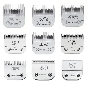 Professional Pet Clipper Blade: Premium Carbon Steel Grooming Blade - Fits Andis, Oster, Wahl