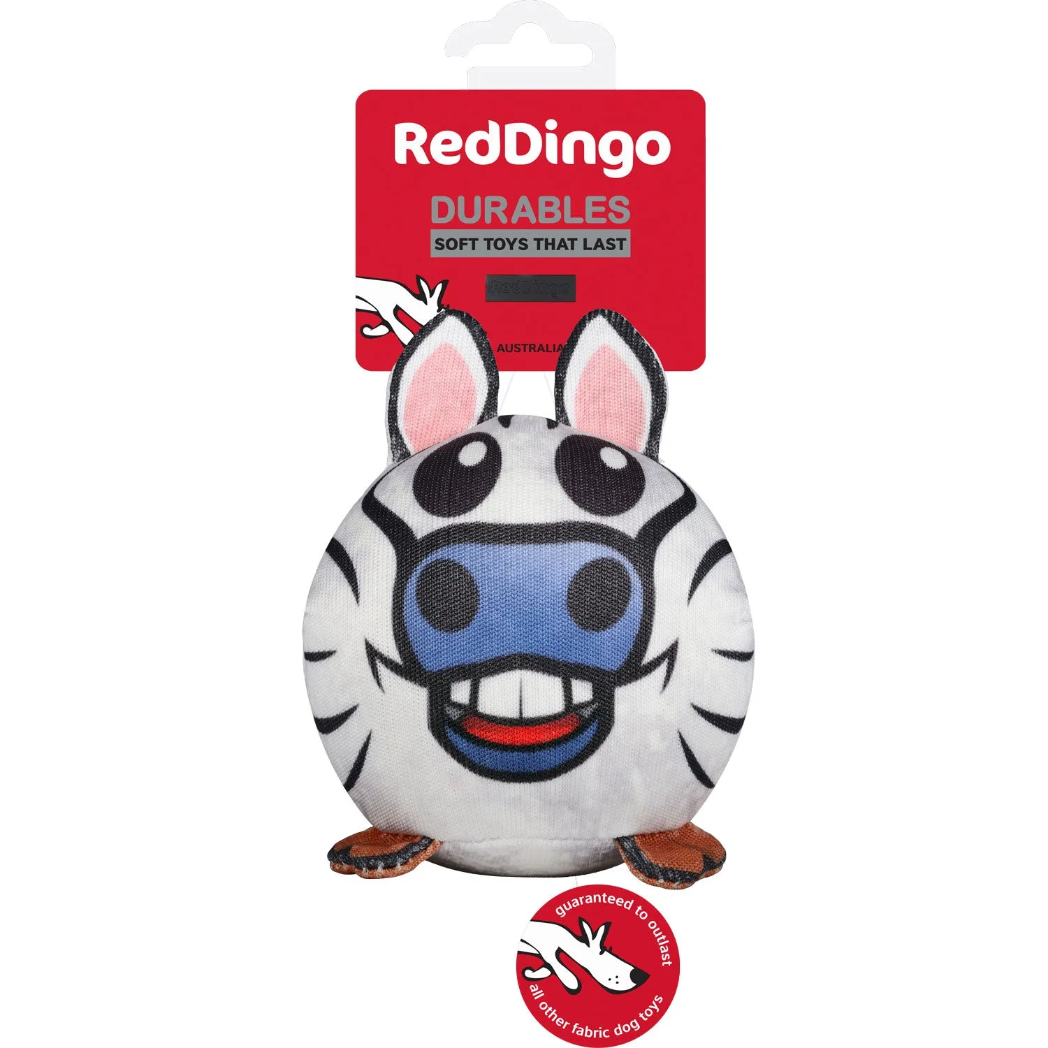 Red Dingo Zoe the Zebra Durables Ball