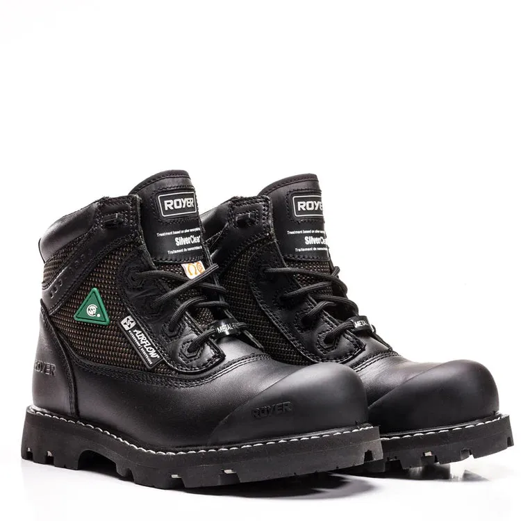 Royer 8400FLX 6"Airflow Waterproof Metal Free Work Boot BLACK