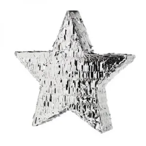 Silver Foil Star Pinata