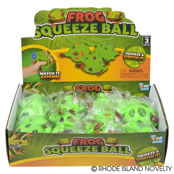 Squeeze Smile Face Frog Ball, (12/unit), #BA-FROME, (B-51)