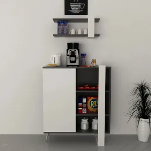 Stylish Corner Coffee Station – Compact Design