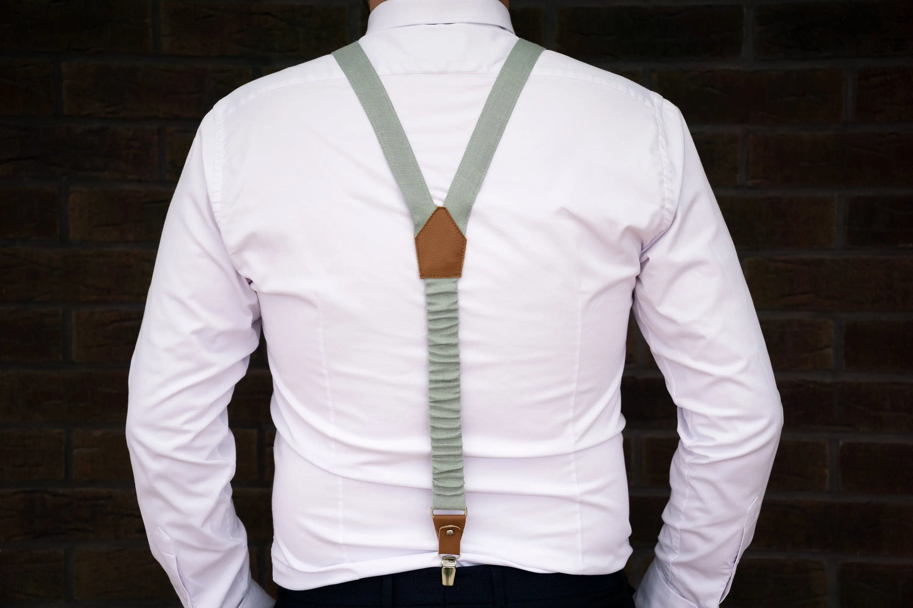 Stylish Sage Wedding Accessories: Bow Ties, Ties, Suspenders for Grooms, Groomsmen & Boys