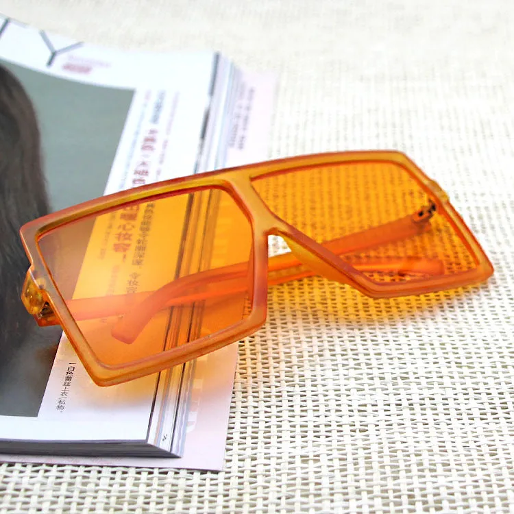 Sunglasses Fashion Big Square Rim UV Protection Sun Glasses