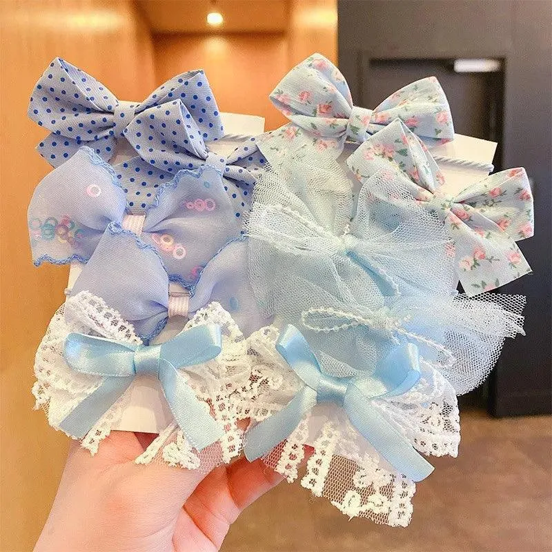 Sweet Bow Floral Headbands for Girls: Stylish Hair Accessories - Pack of 10