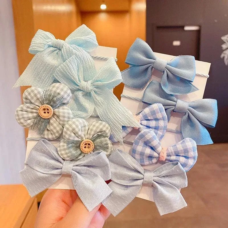 Sweet Bow Floral Headbands for Girls: Stylish Hair Accessories - Pack of 10