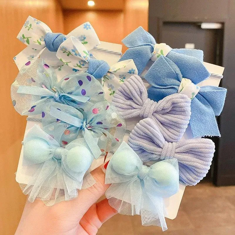 Sweet Bow Floral Headbands for Girls: Stylish Hair Accessories - Pack of 10