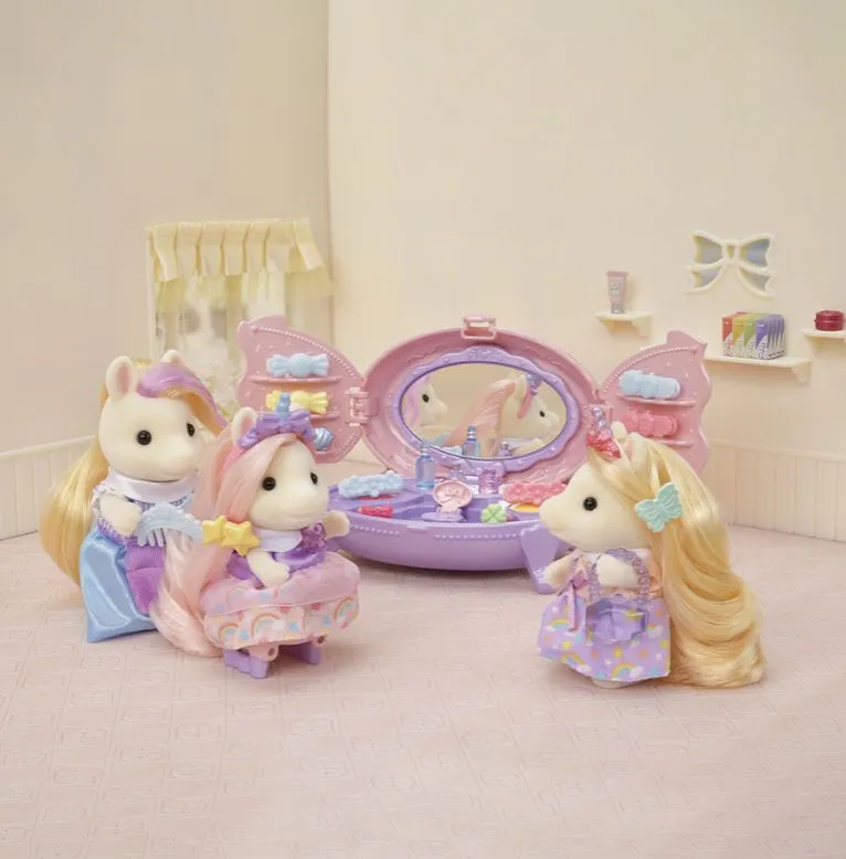 Sylvanian Families Pony's Vanity Dresser Set