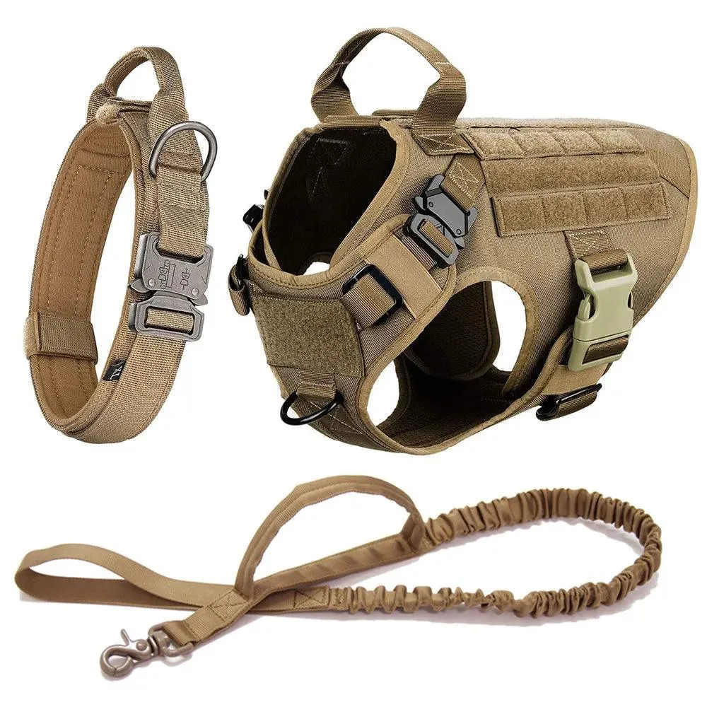 Tactial  Dog Harness ™ No Pull -Military Dog Harness for Training Service Dog