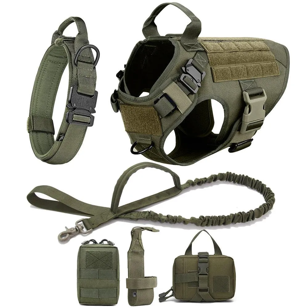 Tactial  Dog Harness ™ No Pull -Military Dog Harness for Training Service Dog