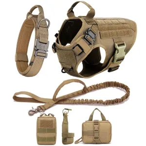 Tactial  Dog Harness ™ No Pull -Military Dog Harness for Training Service Dog