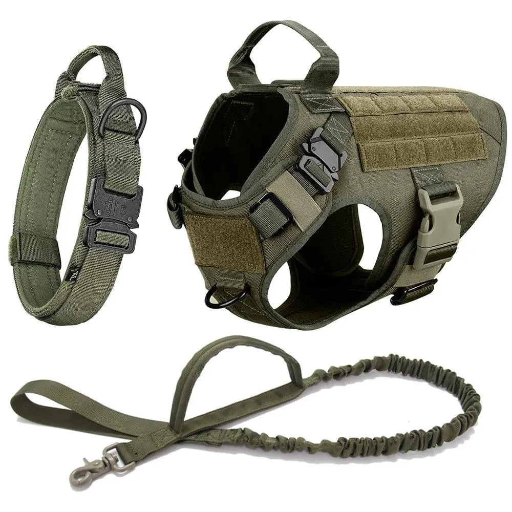 Tactial  Dog Harness ™ No Pull -Military Dog Harness for Training Service Dog