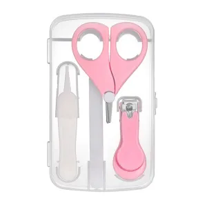 US 4-in-1 Baby Fineborn Grooming Kit Nail Clippers Scissor Nail File Tweezer Set